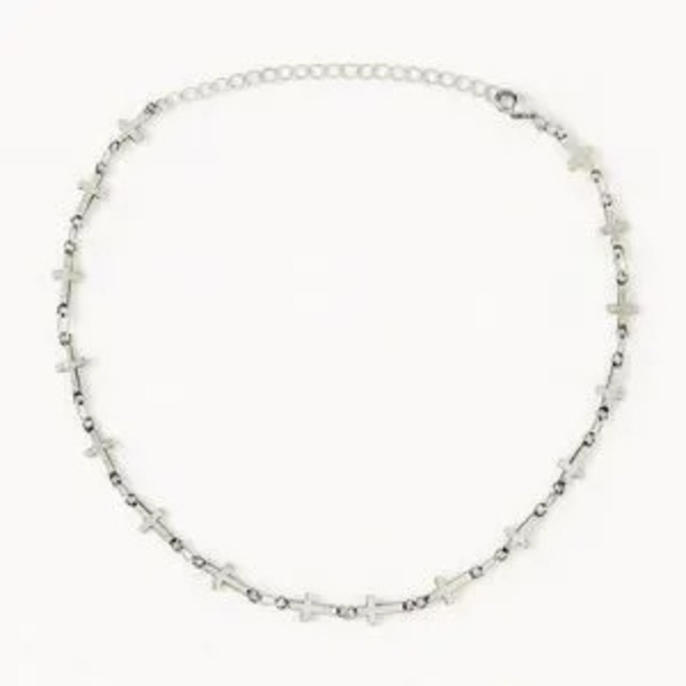 Elegant Silver Cross Necklace